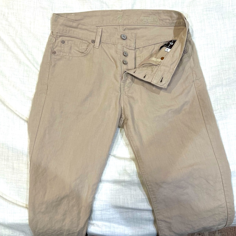 Men’s 7 for all mankind cotton/linen pants